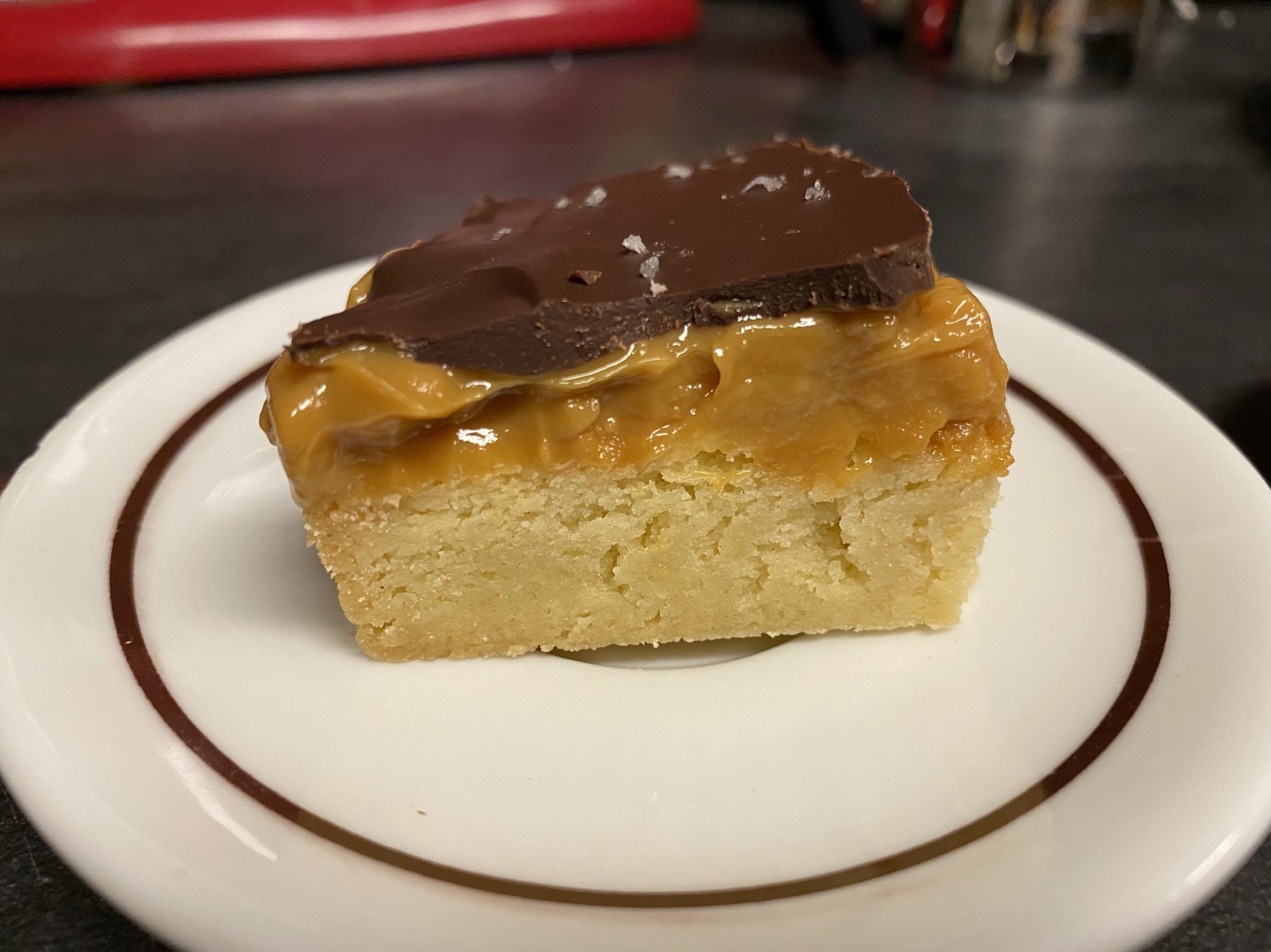 Ein Stück selbstgerechtes Millionaire's Shortbread